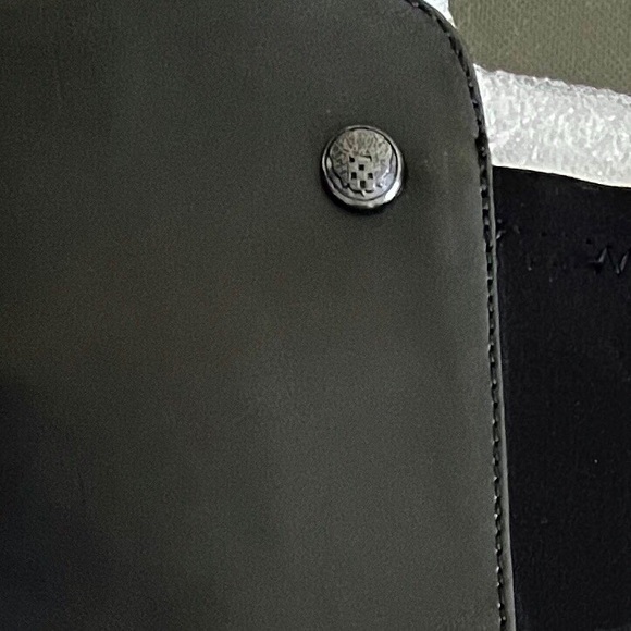 Vince Camuto knee high black leather & suede boots - Picture 4 of 9